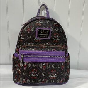 Loungefly X Disney Villains Dr Facilier AOP Mini Purple Backpack